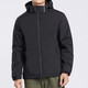 Brelrmon Plus Velvet Jacket Windbreaker Men and Women Sweat Jacket Single Layer Automne and Winter Windroping Warm Soft Shell Workwear Version coréenne Veste extérieure 9930A Obsidian Black-Men [Couleur unie] L