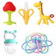 Baby fawn teether molar stick baby manhattan hand ball chewing gum toy silicone 4 can be boiled for 6 months fawn
