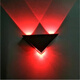 Micro LED wall lamp modern simple creative corridor aisle bar club KTV background wall decoration colorful color-changing light 3W red light