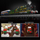 
Shiying Railway Remote Control Electric Rail Steam Train Assembled Building Blocks for Boys and Girls Children's Toys New Year Gift 12003CX Steam Locomotive Expanded Box Static Version