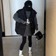 Gtyuwvg Companion doxi dongguan dalang suéter de estilo flojo de estilo flojo para mujeres 2024 Invierno Versión coreana New Corean Gray Donald Duck Y9855 One Size M