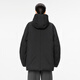 江南布衣（JNBY）【防泼水】商场同款24冬新品宽松连帽羽绒服5OBC12590 001/本黑 XS