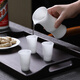 Su's ceramic wine set, ice jade porcelain, high-rise white wine glass set, one pot, four cups, housewarming gift