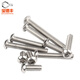 Baodefeng 304 stainless steel round head hexagonal screws pan head mushroom head hexagonal bolts round cup yuan cup screws M6x10 50 pieces