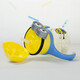 Minion 3D three-dimensional bouncing learning drinking cup 6630B 250ml blue