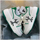 Nanshengji trendy brand shoes for men ins trendy versatile neutral couple thick sole heightened white shoes casual sports dad shoes white black 42