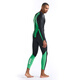 2XU Propel Series P 1 long-sleeved cold wetsuit professional snorkeling warm one-piece wetsuit winter swimming suit black/bright green L