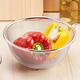 
YOSHIKAWA imported Yoshikawa 304 stainless steel egg beating basin, vegetable basin mixing bowl with handle filter drain basin filter water SJ1391 stainless steel basin 14cm (pay scale)