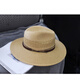 
Apatia large size men's straw hat top hat sun protection hat fishing sun hat summer sun hat big head cool hat khaki small size O/S54-57cm with windproof rope