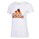 adidas short-sleeved T-shirt women's 2024 summer new sportswear cotton comfortable round neck casual top half-sleeved T-shirt for women FJ5012/pure cotton/one size small S/160/84A