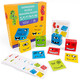 
Children's 3-6 years old logical thinking concentration training for boys and girls early education enlightenment teaching aids memory wooden toys Montessori manual brain kindergarten baby desktop four-color pairing game MZM face change cube building block