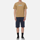 EVISU tie-dye effect large M printed round neck men's t-shirt men 2ESHTM3TS701XXCT khaki XL