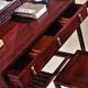 Good craftsmanship, mahogany furniture, Indonesian black rosewood (scientific name: Dalbergia rosewood), Chinese style dressing table, solid wood dressing table with storage drawers, Langfeng dressing table + dressing stool combination