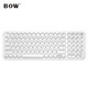 Hangshi(BOW)HW098SC-2 Wireless Keyboard Ultra-Thin Portable Keyboard Universal Laptop Home Office White