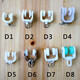Curtain track accessories pulley wheel auxiliary material roller old straight rail curved rail guide rail hook ring slide rail running wheel pulley A2 style 30 pcs