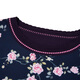 
MiLANDON Spring and Autumn New Middle-aged and Elderly Women's Clothing Round Neck Print Long Sleeve Sweater for Women Casual and Versatile 1O3W1105 Baolan M