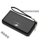Buchao Miao New Herren Wallet Herren Long Handtasche Herren Handy Bag Card Bag Hand Graps Bag Herren Multi-Card Reißverschluss Langtasche Lzd Brown Handtasche [verbessert mit Armband]