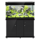 BoYU (BOYU) water-free large fish tank 80 aquarium ecological tank with oxygenation filter Goldfish stream cabinet living room and home use integrated aluminum alloy black luxury package (manufacturer direct hair) (heating rod landscape randomly) 120 long 30 wide 58 high cylinder (ausage filtration) [view cabinet needs to be purchased separately]