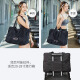 Landcase travel bag women's large capacity single shoulder portable luggage bag short trip travel bag sports fitness bag Korean style trendy bag portable foldable yoga bag 6685 black