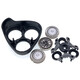 Geeignet für Philips Electric Shaver Blade Mesh Cover HQ4 Messer Kopf AT600 FT618 FT668 CARMEN BRACKET Zwei-End-Raktionszubehör usw. FT658 FT668 FT688 Gesamtkopf