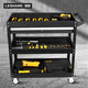 LESHARE tool cart trolley 3-layer multi-functional repair shop mobile parts rack with universal wheels B-T3