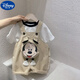 Disney (Disney) Children's Summer Set 2025 New Style for Men and Women Baby Small and Medium Children's Summer Short Sleeve T-Shirt Mickey Overalls Clothes Mickey Two-Piece Set 80 cm