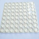 Bingyu BJll-02 white transparent silicone anti-collision particles 64 pieces/sheet 3M round self-adhesive glass glue furniture anti-slip particles 12*4mm