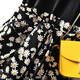 
Shanidoluo large size women's fat mm summer clothing new product loose small daisy print fat man slim dress 15902 black XL recommended 110-130Jin [Jin equals 0.5 kg] to wear