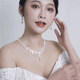 Moyun New Special Price Bridal Crown Jewelry Set Korean Annual Party Wedding Wedding Dinner Wedding Dress with No. 3 Necklace + Earring Clip