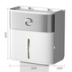 Nuzheng bathroom tissue box toilet paper box toilet paper box wall-mounted punch-free storage rack storage rack waterproof tissue holder upgraded double-layer starry sky gray super large capacity
