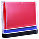 Deli (deli) printing platform seal financial quick dry printing platform clay box circular printing oil press hand seal oil square printing platform enterprise contract stamp supplement ink 9864 red/square quick dry transparent continuous cover