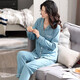 Modal Pyjamas für Frauen im Frühjahr und Herbst langärmelte Cardigan Revers Herbst und Winter Casual Large Size Core-Version für Outdoor Wear Home Clothing Set XT9902 L [100-120jin [Jin entspricht 0,5 kg]]