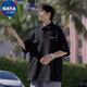 NASALIKE联名凉感重磅短袖t恤男夏季冰丝宽松潮流polo领衫学生半袖衣服男 833白色 2XL 140160斤