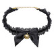 Haiyido Christmas headband cat ear bell headband plush Japanese bow headdress cat girlfriend anchor Lolita black cat ear headband + black bow neck bell