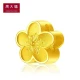 Chow Tai Fook Huayue Jiaqi series Internet celebrity small peach blossom gold pendant pure gold transshipment bead work fee 98 priced at about 2.15g F217845