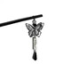 Yililuo Ink Butterfly Tassel Hairpin Calligraphy Ancient Style Elegant Hairpin Fu Brand New Chinese Style Cheongsam Hanfu Step Shake Hairpin Female Butterfly Tassel Hairpin
