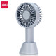 Deli fan mini handheld small fan usb rechargeable fan portable student and children dormitory office electric fan three-speed adjustable | long-lasting battery life 85806 gray