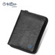 Jinlilai Wallet Herrengeschäft Kurzes multifunktionales Reißverschluss Brieftasche Geschenkbox High-End Practical Birthday Gift für Papa Black Top Cowhide Vertikaler kurzer Reißverschluss Brieftasche