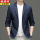 Hengyuanxiang (HYX) Spring New Business Suit Men's Thin Casual Suit Drooping Sexy Small Suit Middle-aged Men's Jacket Spring and Autumn Khaki 3XL 190