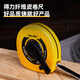 Deli 10m fiber ruler box type playground disc type leather tape measure engineering measurement 10m