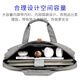 BEDOME 9902 Moidure à main, sac de rangement d'informations en tissu, sac à comparer oblique, grande capacité multicouche, sac à fermeture éclair, sac de service de bureau étanche, personnalisation, gris foncé (taille: 400 * 280 * 70 mm)