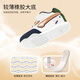 Dr. Jiang (Drkong) Spring and Automne Chaussures de bébé confortables pour hommes et femmes, chaussures saines confortables respirantes, chaussures de devant domestiques polyvalentes, abricot / violet 20, la longueur du pied est d'environ 11,4-11.9