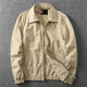 Ranwei Ferre American Casual Jacket Herren Spring- und Herbst-Dünnstil mittleren und jungen Arbeitskleidung vielseitig Einfacher Revers-Top Khaki-13068 L Empfohlen 120/140jin [Jin ist 0,5 kg]