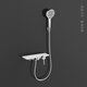 Himark Starry Sky Yue 360 ​​Plateforme de rangement Flower Wine Simple Shower 12174 Série (prévente 90 jours) Chrome
