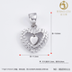 Jibaolou PT950 platinum necklace for women, platinum clavicle chain, imitation diamond heart-shaped love pendant set chain, New Year's Day gift, single pendant about 1.5 grams