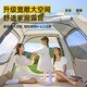 
Mengduofu Tent outdoor large camping fully automatic quick opening portable thickened rainproof 4-6 people park tent set sun protection 4-6 people tent + moisture-proof mat [two doors and two windows] hallway style + no construction speed opening