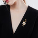 Mck imitation pearl shell flower brooch high-end women's pin accessories suit corsage Chinese Valentine's Day gift