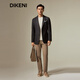 Dikeni [100% en laine] Nouveau automne à la veste d'affaires facile à maintenir de haute qualité pour le charbon de bois profond gris 165 / 88a