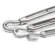 JINGGONG 304 stainless steel turnbuckle screw tensioner wire rope tightener rope tightener turnbuckle bolt M8 (OC type)