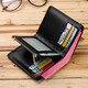 
WILLIAMPOLO Paul Wallet Men's Genuine Leather Short Vertical Wallet Multi-Card Card Pack Large Capacity Father's Day Gift For Dad Black